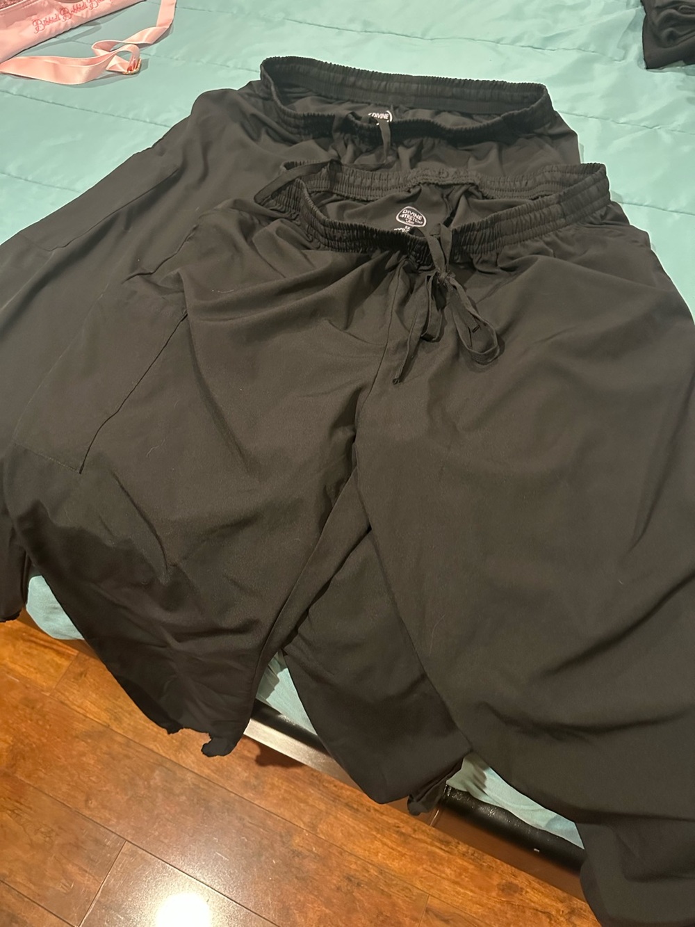 Black Drawstring scrub pants - Pair